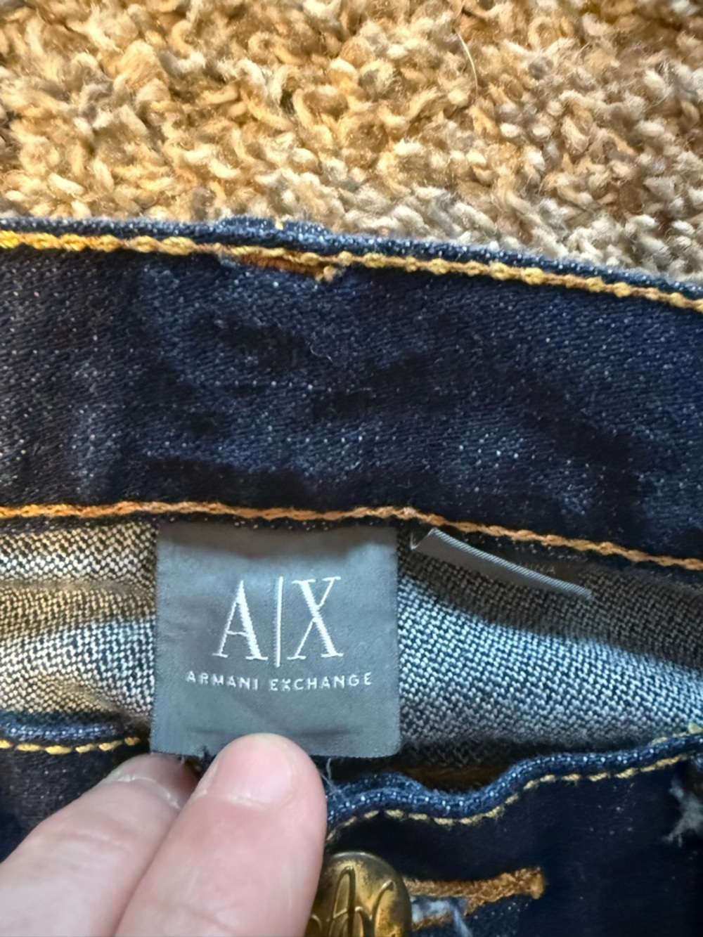 Armani Exchange Dark Indigo Bootcut Jeans - Picture 2 of 8